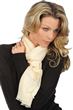 Cashmere & Silk accessories scarves mufflers scarva white smocke 170x25cm